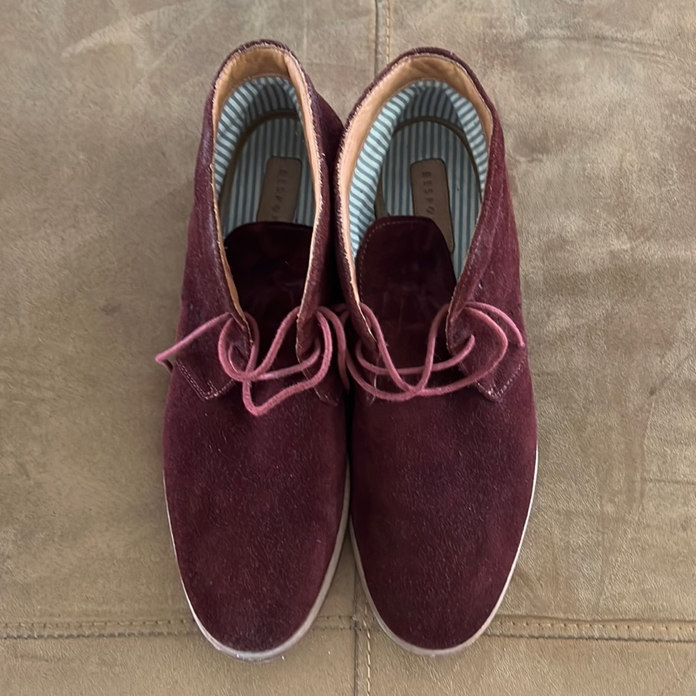 Bespoken Men’s Dress suede ankle boots sz 43